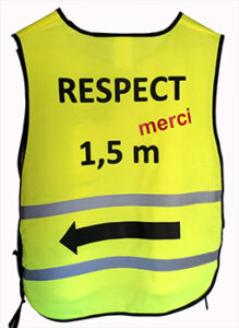 Gilet réfléchissant 'Merci'