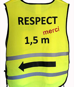 Gilet réfléchissant 'Merci'